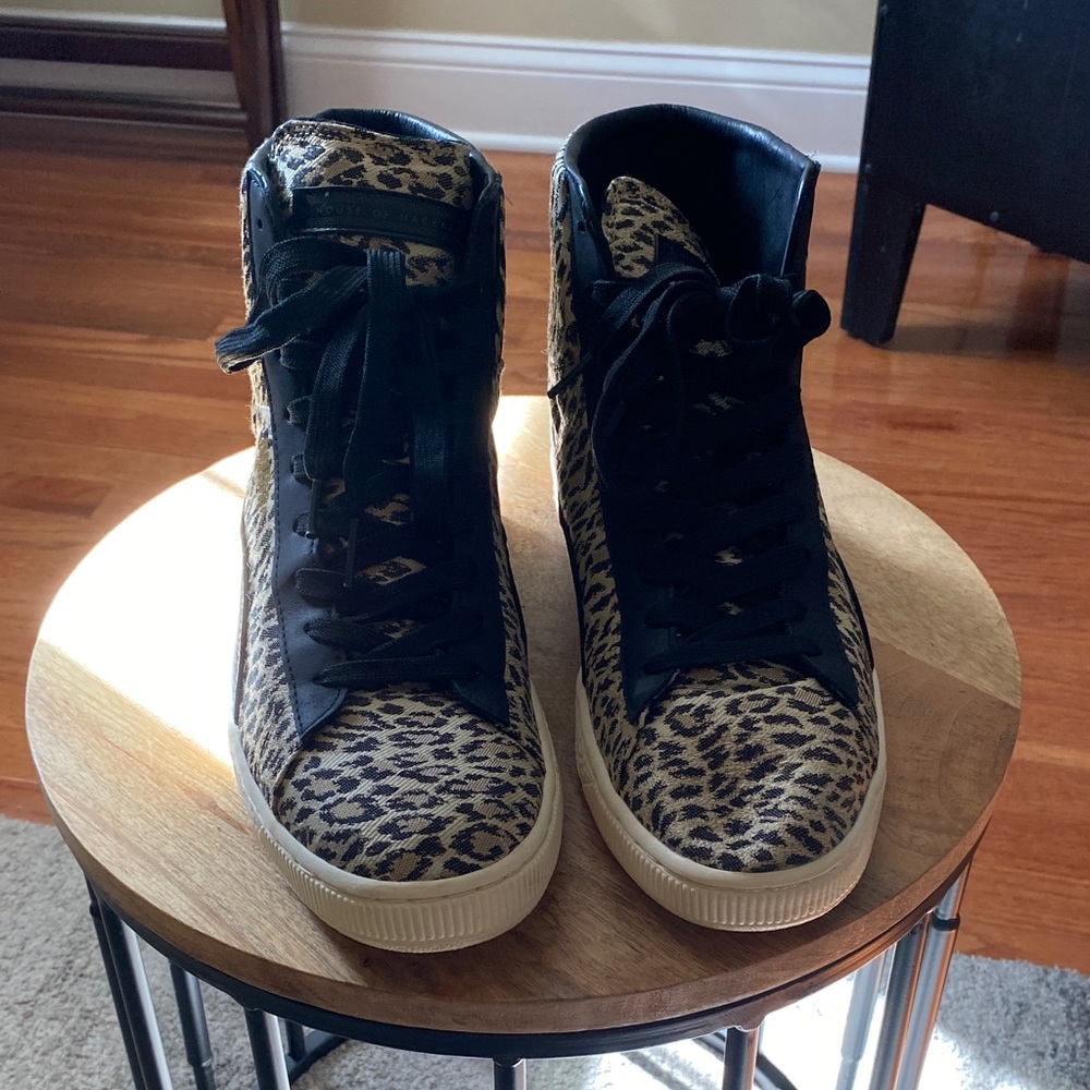 Men’s Puma Black and Tan Leopard Sneakers